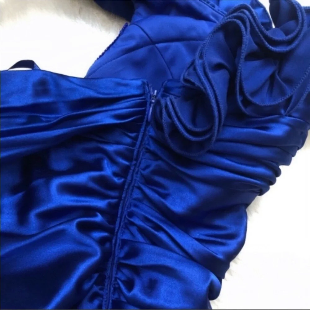 Adrianna Papell One Shoulder Prom Dress - Picture 7 of 8